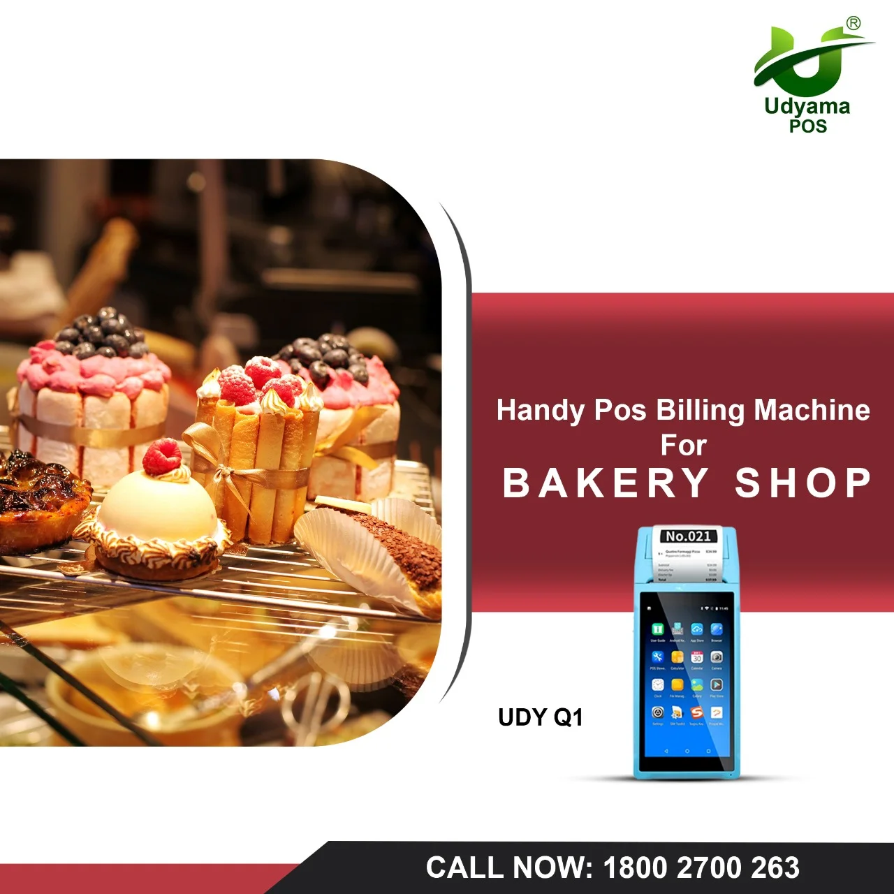 Handy POS Billing Machine For Bakery Shop